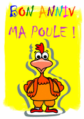 Bon anniv' ma poule en folie